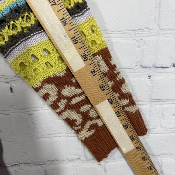 Easel Indiana Dunes Crochet Sweater Womens Large Knit Boho Chic Oversized Casual - Picture 9 of 10